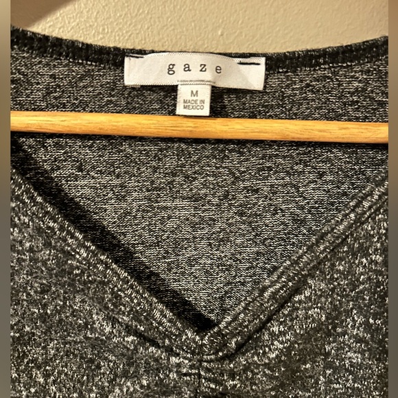 Cinched tie cropped longsleeve shirt - Picture 3 of 3